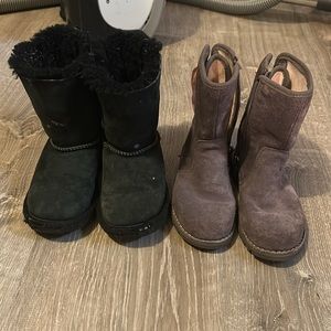 Two pairs girls uggs size US 11